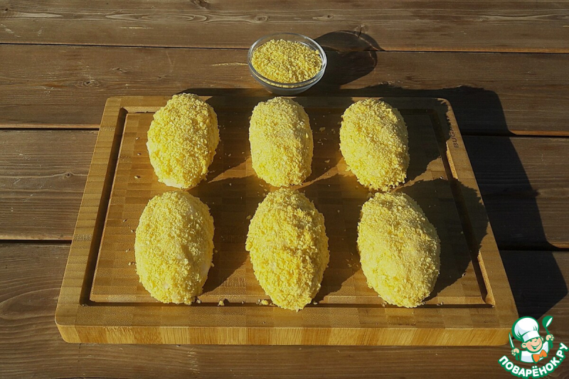 Запеченный шницель из капусты