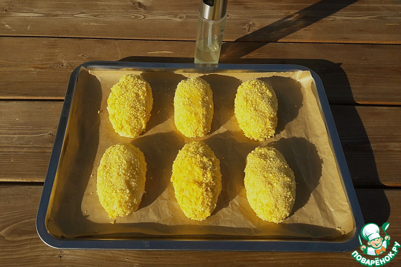 Запеченный шницель из капусты