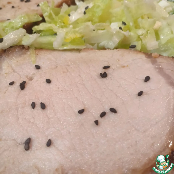 Запеченые свиные ребрышки в соево-винной глазури