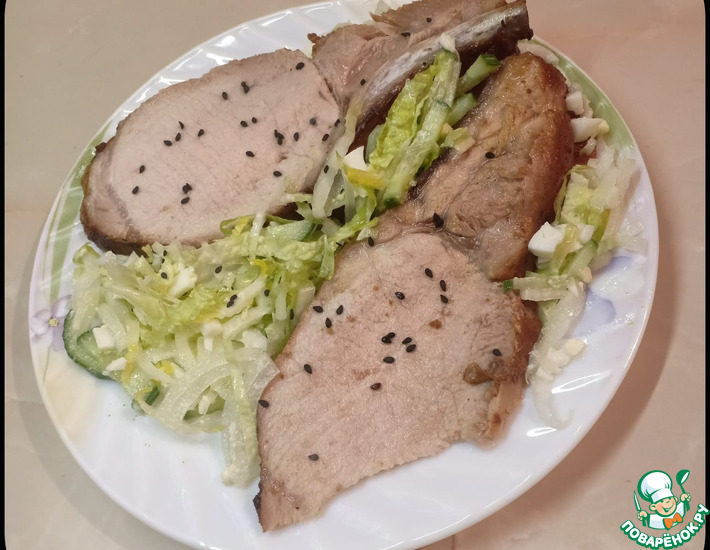 Запеченые свиные ребрышки в соево-винной глазури