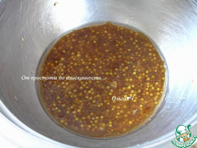 Запечёные шампиньоны в пикантной заправке