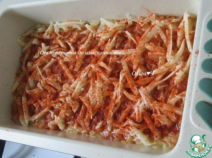 Запеканка из квашеной капусты с сыром