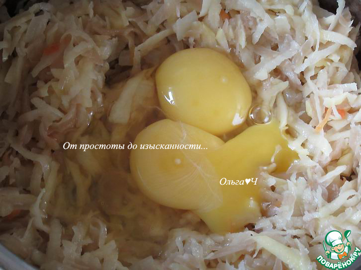Запеканка из квашеной капусты с сыром