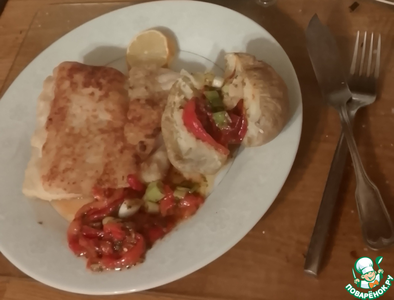 Жареная треска с эзме