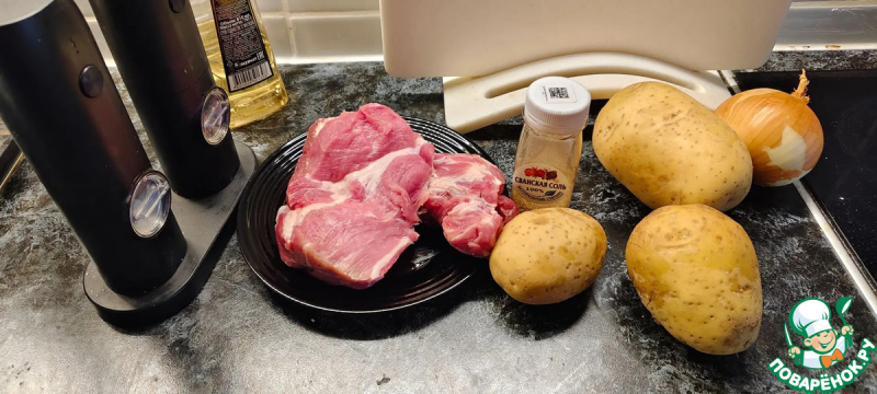 Жаренная картошка с мясом