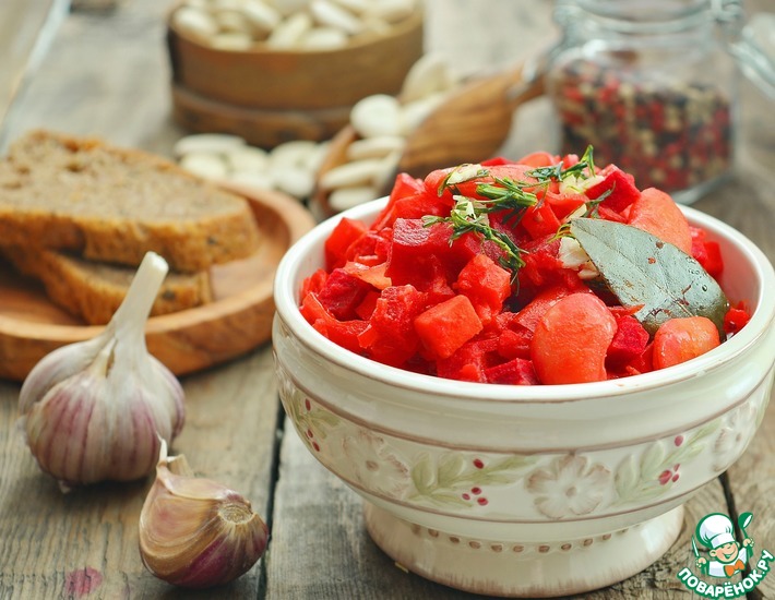 Зимнее овощное рагу со свеклой