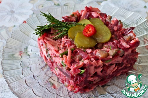 Зимний салат из свеклы