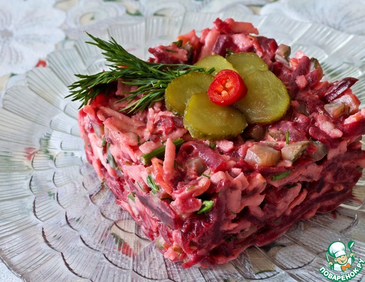 Зимний салат из свеклы