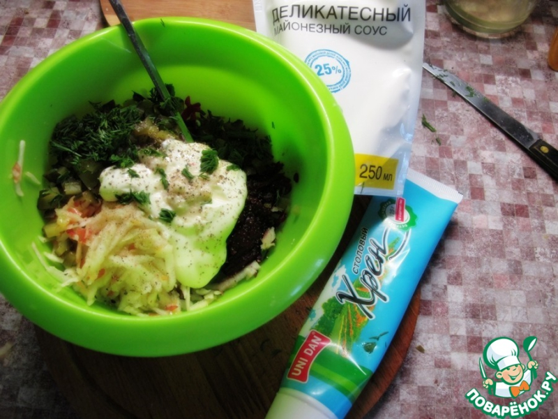 Зимний салат из свеклы